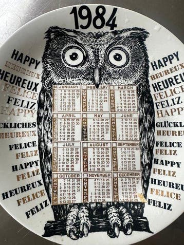 Piero Fornasetti - Schotel - Porselein - Bord Fornasetti