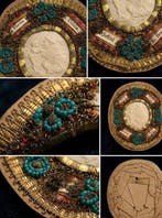 Relikwie - Was, messingdraad, Zijde, Linnen, Katoen -