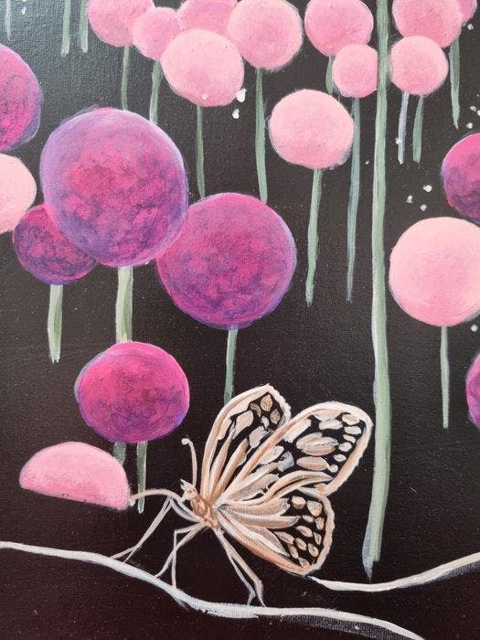 Christine Bleny - Purple Scent, Antiek en Kunst, Kunst | Schilderijen | Modern