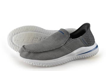Skechers Instappers in maat 43 Grijs, Verzenden, Overige typen