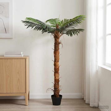 vidaXL Kunstmatige Cocuspalm Boom Groen 70 x 18 x 140 cm, Maison & Meubles, Plantes d'intérieur, Verzenden