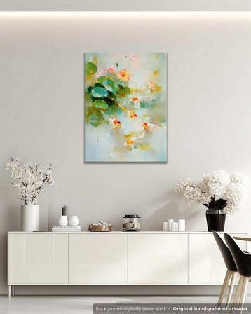 Stefano - Lotus Pond with Koi