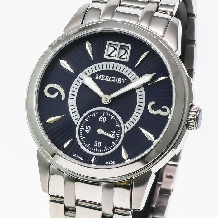 Mercury - Swiss Made Watch - ME365-SS-9 - Zonder, Handtassen en Accessoires, Horloges | Heren