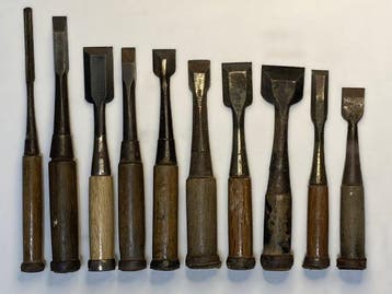 Hout, Staal Beitel - 26 cm
