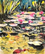 Geranio Paola - The Pond and Water Lilies at Noon