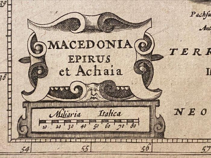 Griekenland - “Macedonië, Epirus en Achaia”; Philippe Clüver, Boeken, Atlassen en Landkaarten