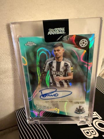 2025/26 Topps Chrome UEFA Bruno Guimarães /199 Gesigneerde, Nieuw