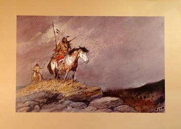 Moebius - 1 Offset Print - Horseman, Livres, BD