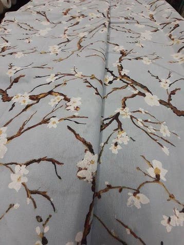 Tissu d’ameublement - 5 m - 1.4 m - Coton fleur de lotus, Antiquités & Art