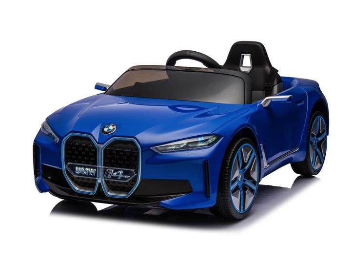 BMW i4, elektrische kinderauto, 12v, leren zitje, muziekmodu, Kinderen en Baby's, Speelgoed | Buiten | Accuvoertuigen, Nieuw, Ophalen of Verzenden