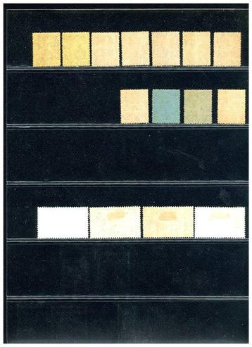 Engelse koloniën - India - Borneo - Barbados - Uganda -, Gestempeld