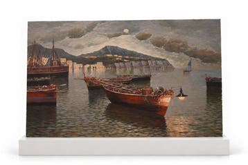Vittorio Colucci (1935) - Il Porto al Tramonto