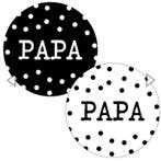30x papa zwart / wit (Stickers), Ophalen of Verzenden, Meerdere stickers