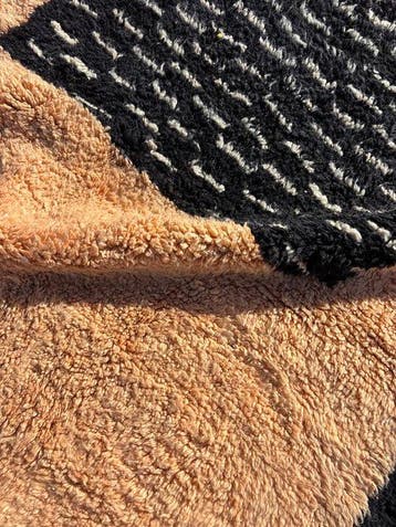 Beni Ouarain – Lime Green Tonal Diamond Runner - Tapis - 270, Nieuw