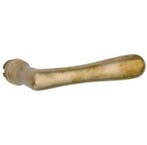 Enkele deurklink Linea rechts messing antiek, Nieuw