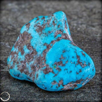 Natuurlijke turkoois nugget – zeldzame, intens blauwe