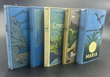 J. Ruyra, J. Isaacs, R. Sánchez Díaz, P. Bertrana, José, Antiek en Kunst