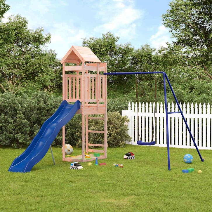 vidaXL Speelhuis massief douglashout, Kinderen en Baby's, Speelgoed | Buiten | Speeltoestellen, Nieuw, Verzenden