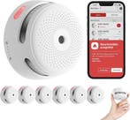 6x Slimme Rookmelder Wi-Fi | Tweede kansje | OP = OP, Doe-het-zelf en Bouw, Detector, Sensor of Melder, Verzenden, Zo goed als nieuw