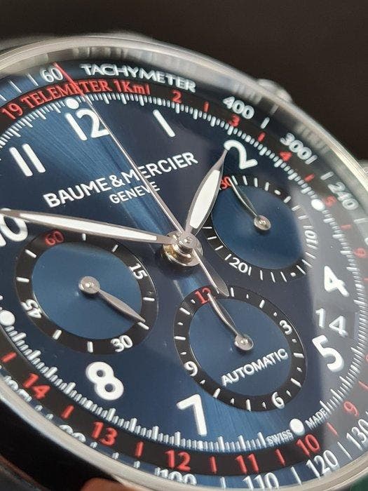 Baume & Mercier - Capeland Chronograph Automatic - MOA10066, Handtassen en Accessoires, Horloges | Heren