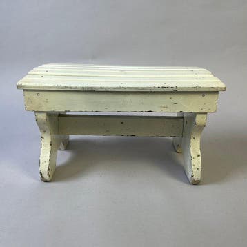 Voetenbank - Antiek - Opstapje, Gewit - ca. 1930 - Hout