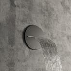 Cascade Salenzi Giro Inbouw Watervaluitloop Mat Zwart, Doe-het-zelf en Bouw, Sanitair, Ophalen of Verzenden, Nieuw, Kraan