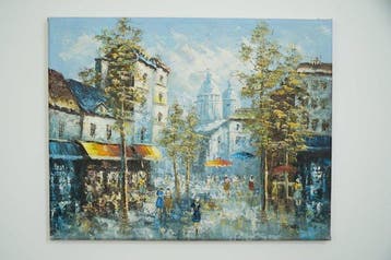 Franse School (XX) - Place du Tertre et Sacré-Cœur