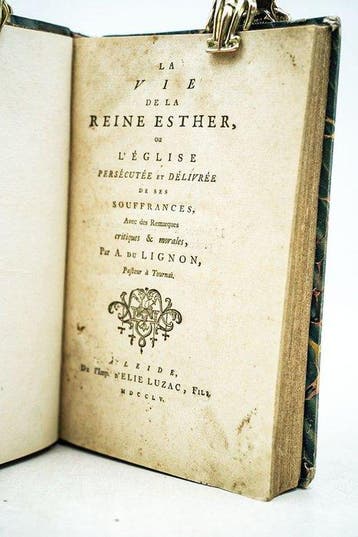 A. Du Lignon - La vie de la reine Esther ou lEglise
