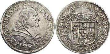 2/3 taler, daalder 1673 Mf Mainz-erzbistum Lothar Friedri..., Verzenden, België