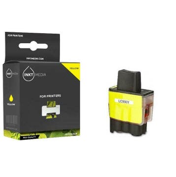 Brother LC-900Y  inktcartridge Geel inktmedia huismerk, Computers en Software, Printers, Verzenden, Nieuw