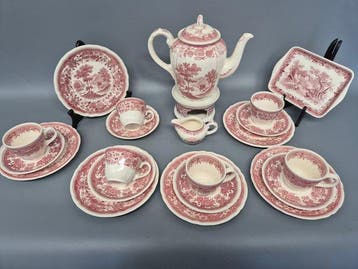 Villeroy & Boch Burgenland Kaffeeservice – Rot & Weiß -