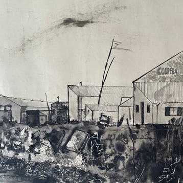Yves Ganne (1931-2019) - Port industriel aux Sables d’Olonne