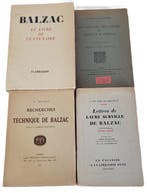 Collectif - 4 livres sur Balzac - 1926-1952
