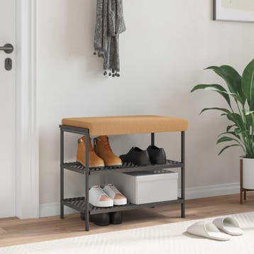 vidaXL Bankkussen Sherpa Stof Beige Diepte 35 cm, Verzenden, Nieuw