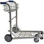 Koffer Transportwagen | 2 Vaste Wielen (Ø200mm) + 2, Verzenden