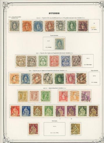 Zwitserland 1882 - COTE +2800 - Zwitserland mooi geheel van, Gestempeld