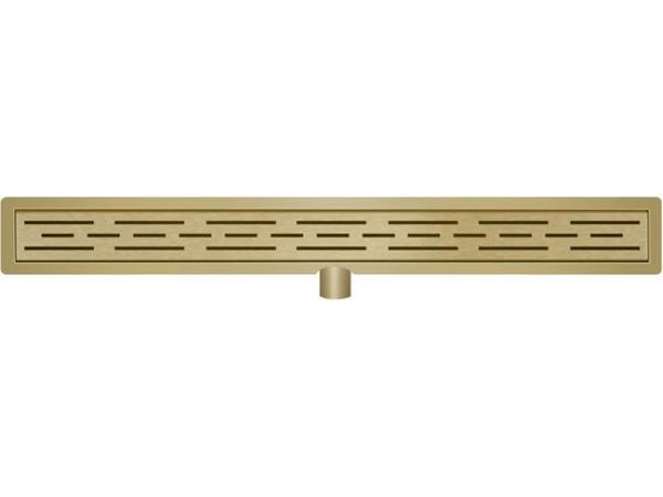 Veiling - Douchegoot met Flens 90 cm. - Geborsteld Messing, Doe-het-zelf en Bouw, Sanitair