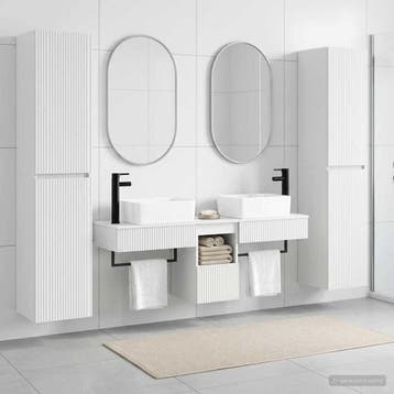 vidaXL Badkamermeubel Set 5 st Wit 33 x 34,5 x 160 cm, Verzenden, Nieuw