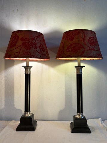 Lock-Light - Tafellamp (2) - Hout, Metaal