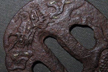 Katana - Fer forgé - C6-224 Dragon Tsuba : Jyakushi - Japon