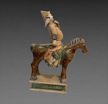 Oud-Chinees, Ming-dynastie Terracotta Mingqi van een ridder