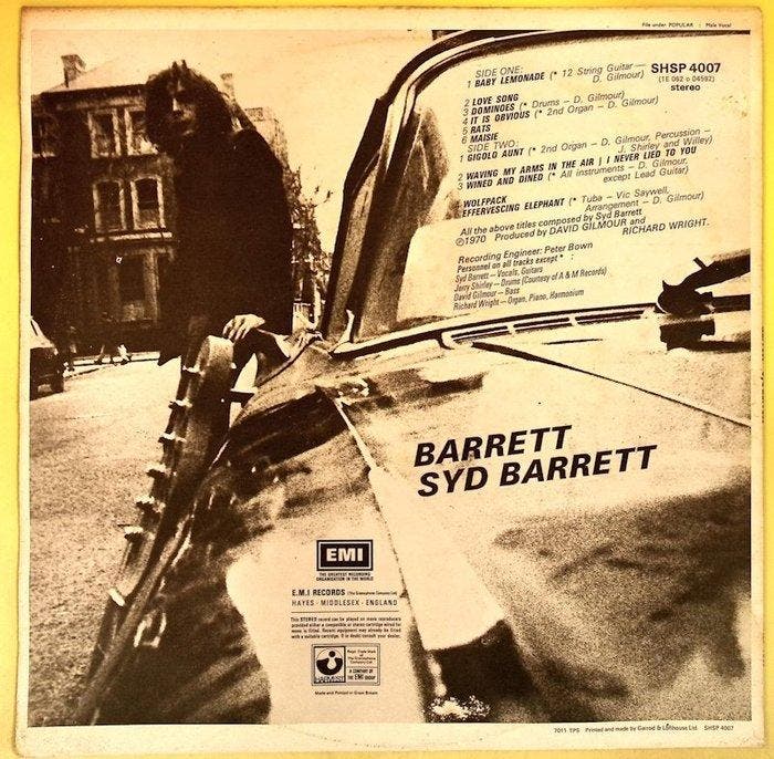 Syd Barrett, (of Pink Floyd fame) - Barrett (UK Textured, Cd's en Dvd's, Vinyl Singles