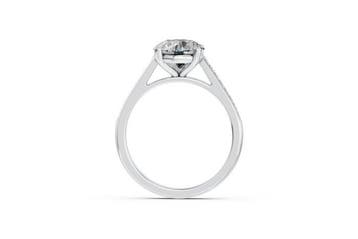 Ring - 14 karaat Witgoud - 2.20ct. tw. Diamant (Lab-grown) -, Handtassen en Accessoires, Ringen, Nieuw