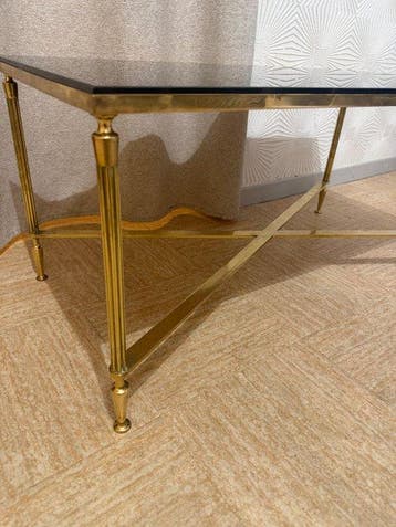 Table basse - Laiton laqué - Mid-Century cocktail, Maison & Meubles
