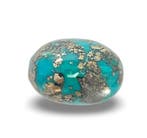Nischapur turkoois met pyriet - 41,3 ct Cabochon- 8.27 g