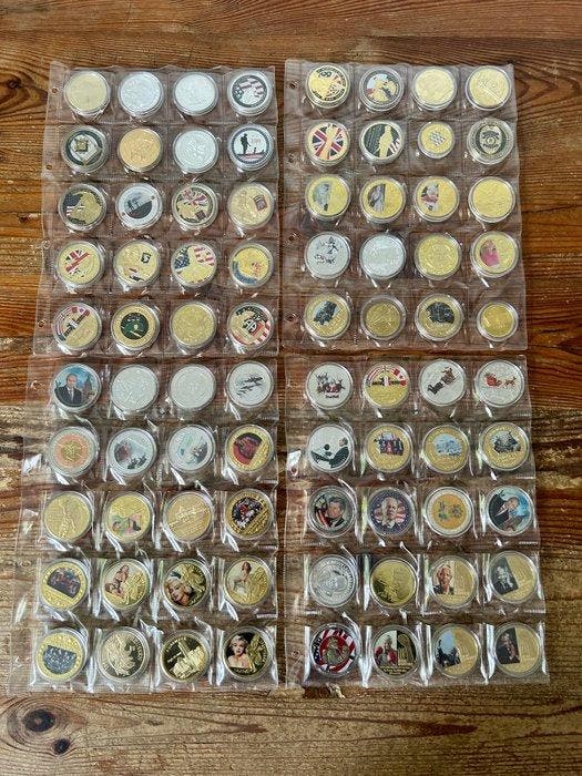 World. Medal ND (80 Medals) (Zonder minimumprijs), Timbres & Monnaies, Monnaies | Europe | Monnaies non-euro