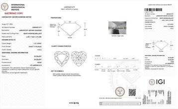 Sans prix de réserve - Bague - 14 carats Or rose - 1.27ct.