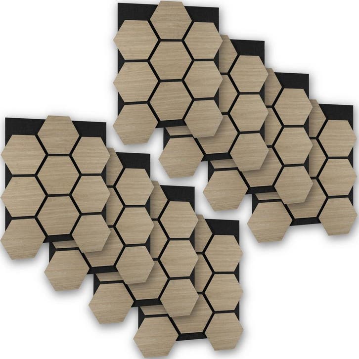 Akoestische panelen Sonic Shield houtlook - donker eiken, Maison & Meubles, Bureaux, Envoi
