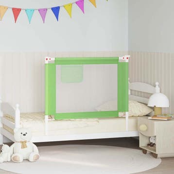 vidaXL Bedhekje peuter 100x25 cm stof groen, Kinderen en Baby's, Verzenden, Nieuw