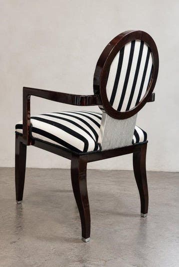 Alain Mansuy - Fauteuil - Hout, Textiel, Verzilverd -